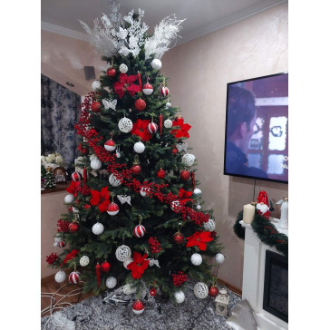 Umělý vánoční stromek Dakota 3D+2D - 220 cm