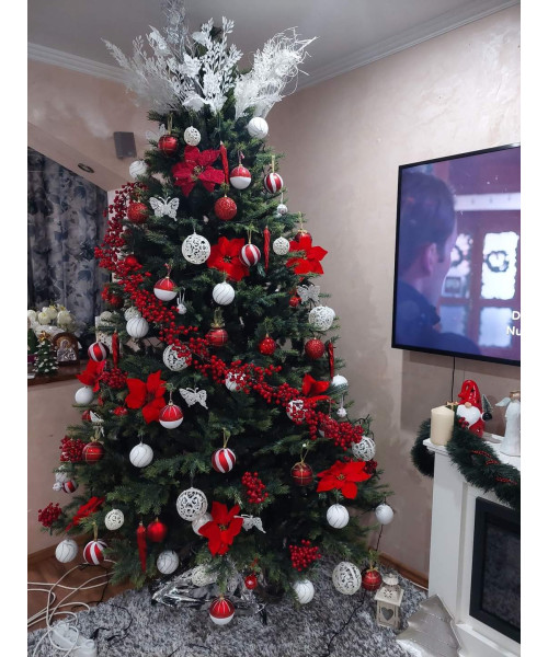 Umělý vánoční stromek Dakota 3D+2D - 220 cm