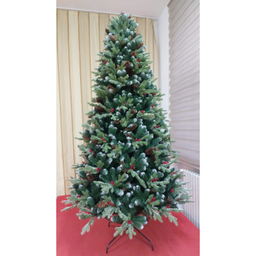 Umělý vánoční stromek Rustic 3D + 2D - 220 cm