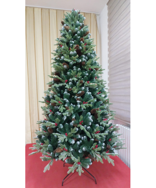 Umělý vánoční stromek Rustic 3D + 2D - 220 cm