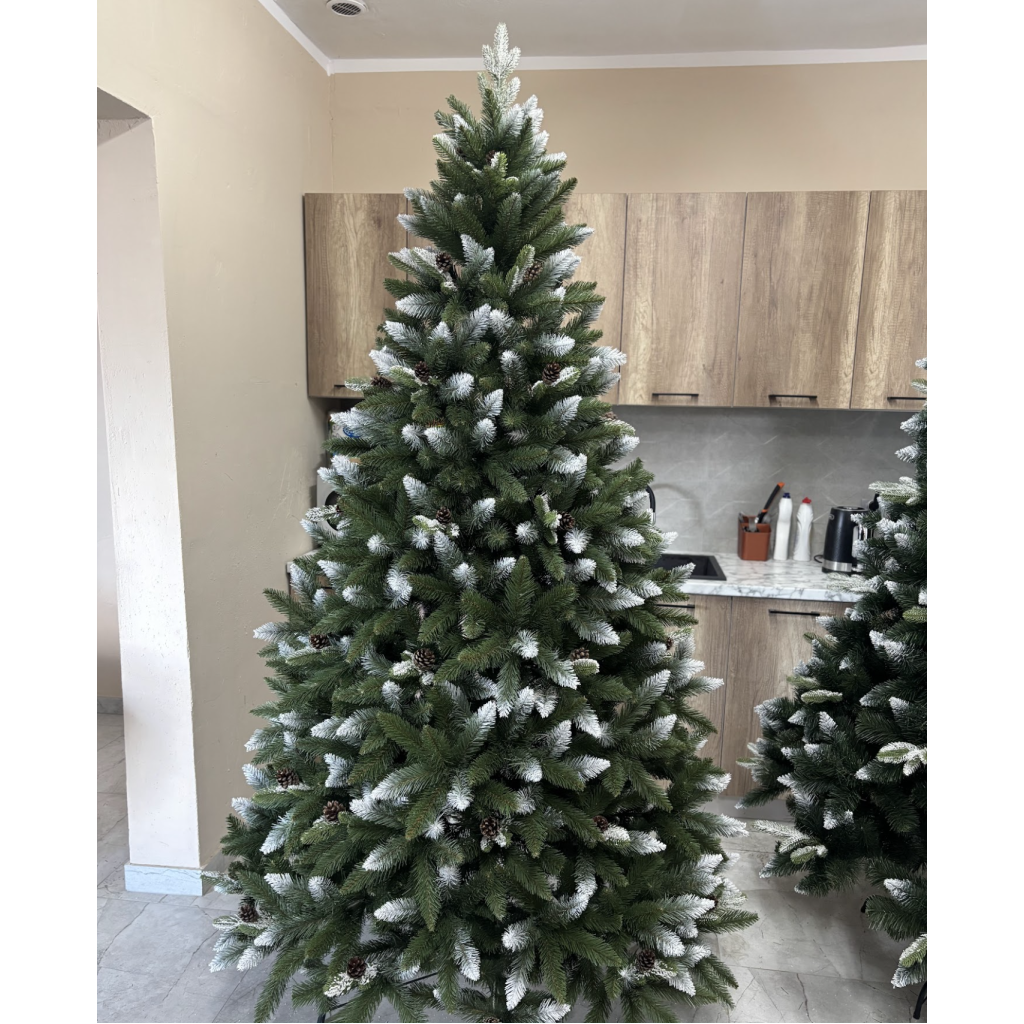 Umělý vánoční stromek Tania 3D + 2D - 220 cm