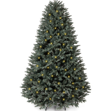 Umělý vánoční stromek Azula se světly 3D + 2D - 250 cm