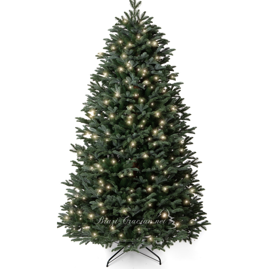 Umělý vánoční stromek Fabian se světly 3D + 2D - 220 cm