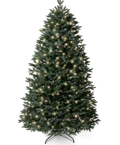 Umělý vánoční stromek Fabian se světly 3D + 2D - 220 cm