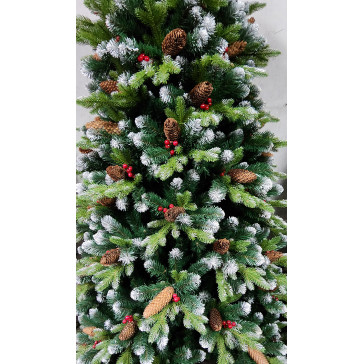 Umělý vánoční stromek Rustic 3D + 2D - 220 cm