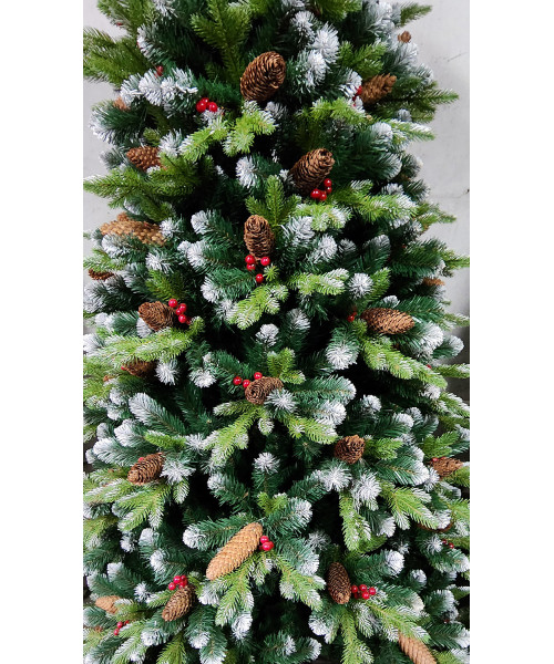 Umělý vánoční stromek Rustic 3D + 2D - 220 cm