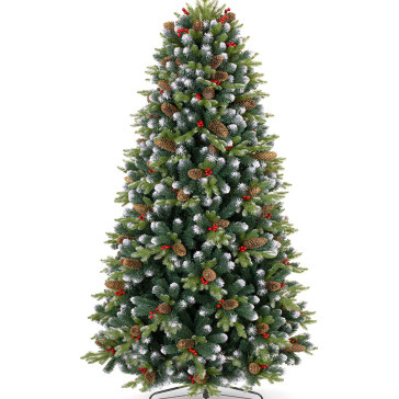 Umělý vánoční stromek Rustic 3D + 2D - 220 cm