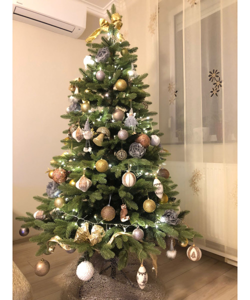 Umělý vánoční stromek Premium Lux 3D + 2D - 220 cm