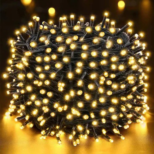 Vánoční světelný řetěz s teplým světlem, 200 LED, 16 m