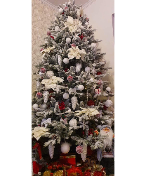 Umělý vánoční stromek Realistic 3D + 2D - 220 cm