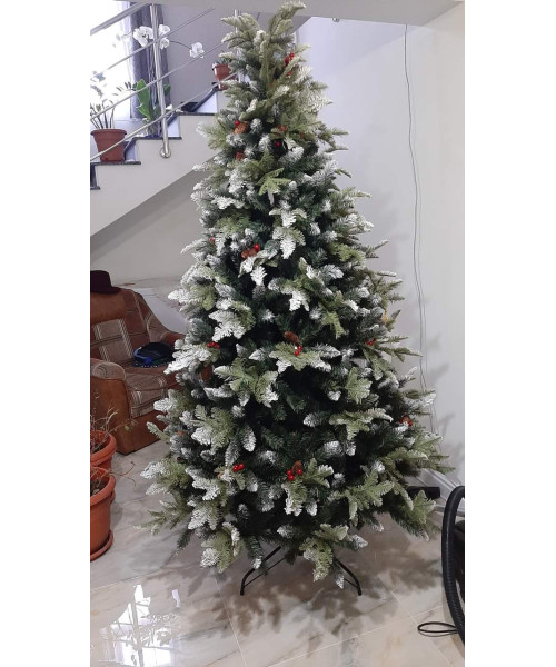 Umělý vánoční stromek Realistic 3D + 2D - 220 cm